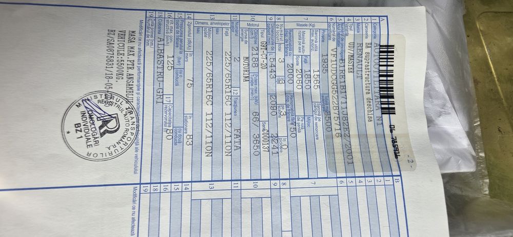 Camioneta Renult  Master