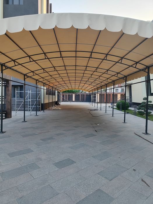 Навес куриш хизмати лексан, профнастил