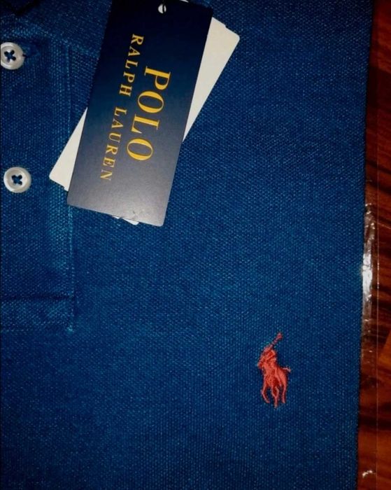 Polo Ralph Lauren Custom Slim Indigo Mesh polo shirt
