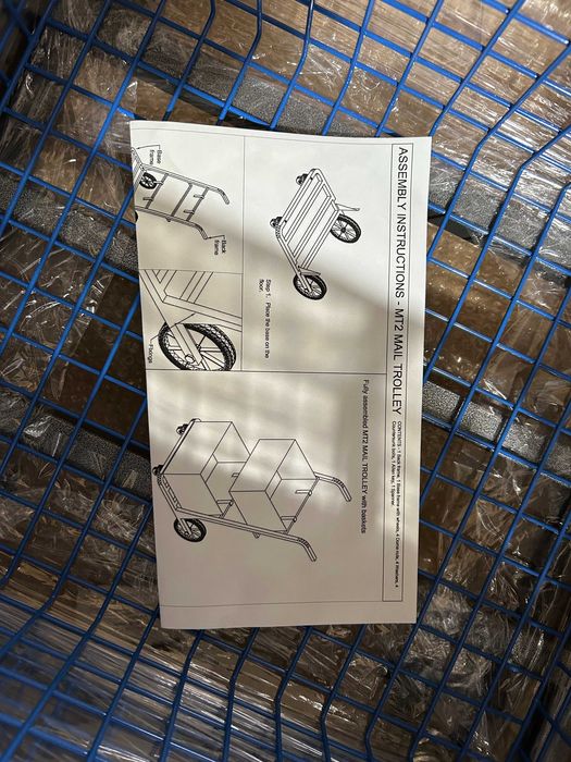 Carucior cu 2 cosuri detasabile de transportat dosare