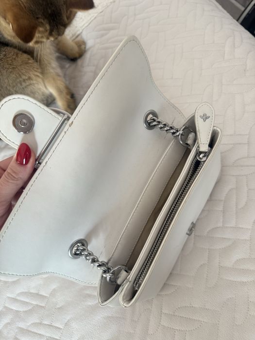 Дамска чанта Pinko Love Bag – бяла, оригинал