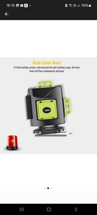 Vând Nivela Laser 16 Linii, 360°  Nouă