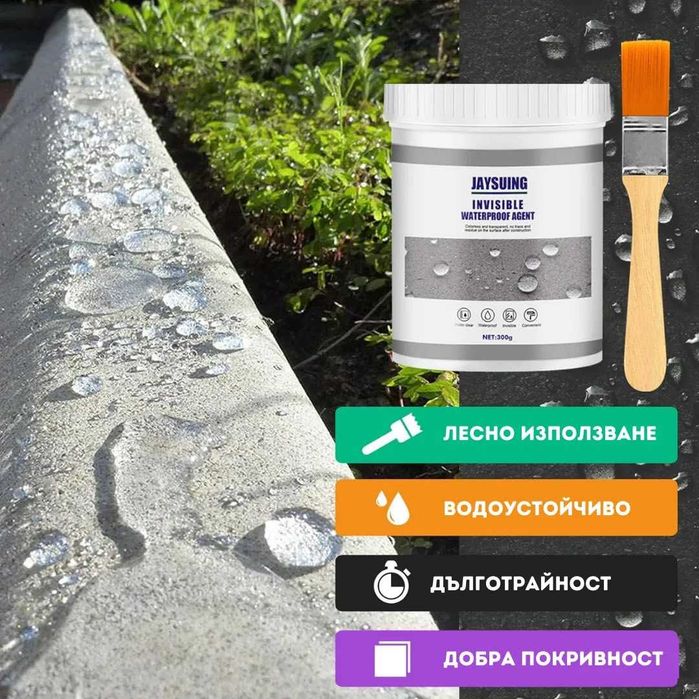 Водоустойчиво Прозрачно Лепило Против Течове