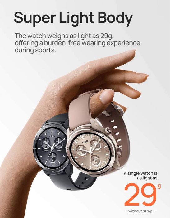 Смарт-часы Mibro Watch A3 1.39 IPS, GPS, Bluetooth 5.3, звонки, 2ATM