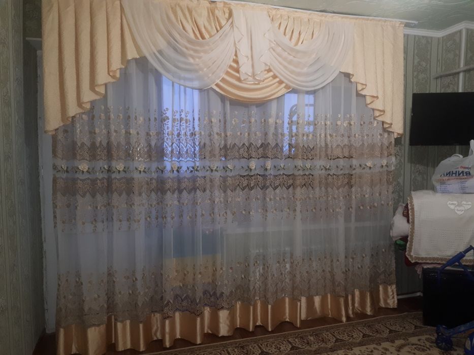 Ламбреконы с0 шторами комплект Элегант