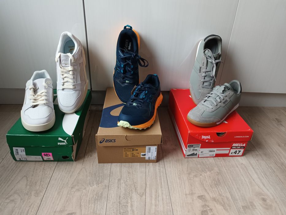 Маратонки на ASICS ,Puma и Lonsdale