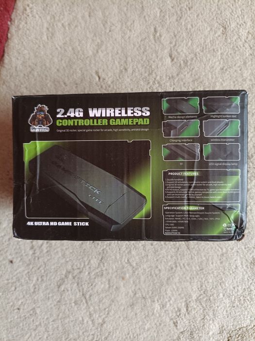 Consolă Jocuri Retro M8 4K 2.4GHz HDMI Stick Wireless Controller GamePad 20.000 Games - NOU / SIGILAT