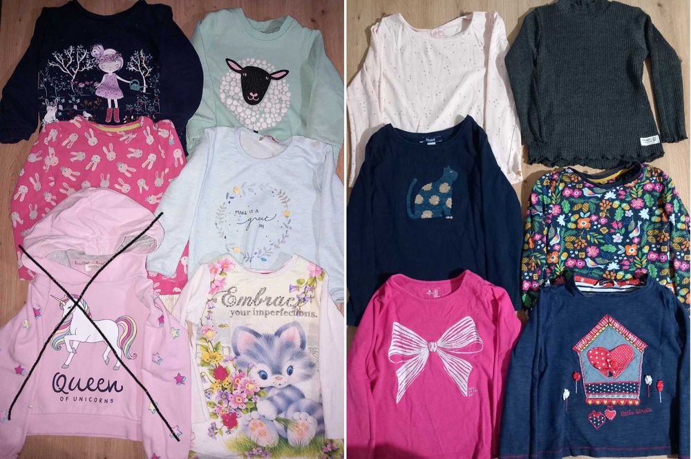 Маркови блузки с дълъг ръкав  2-3г. / 92-98см. блузи с дълъг ръкав