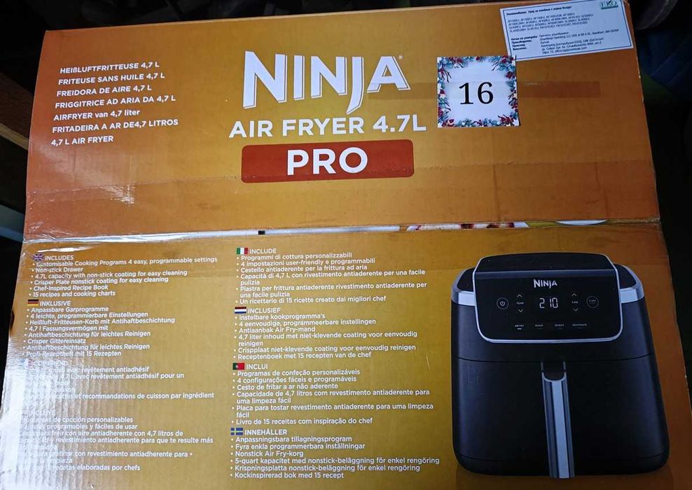 Фритюрник с горещ въздух, Еър фрайър Ninja Air Fryer Pro Неразопакован