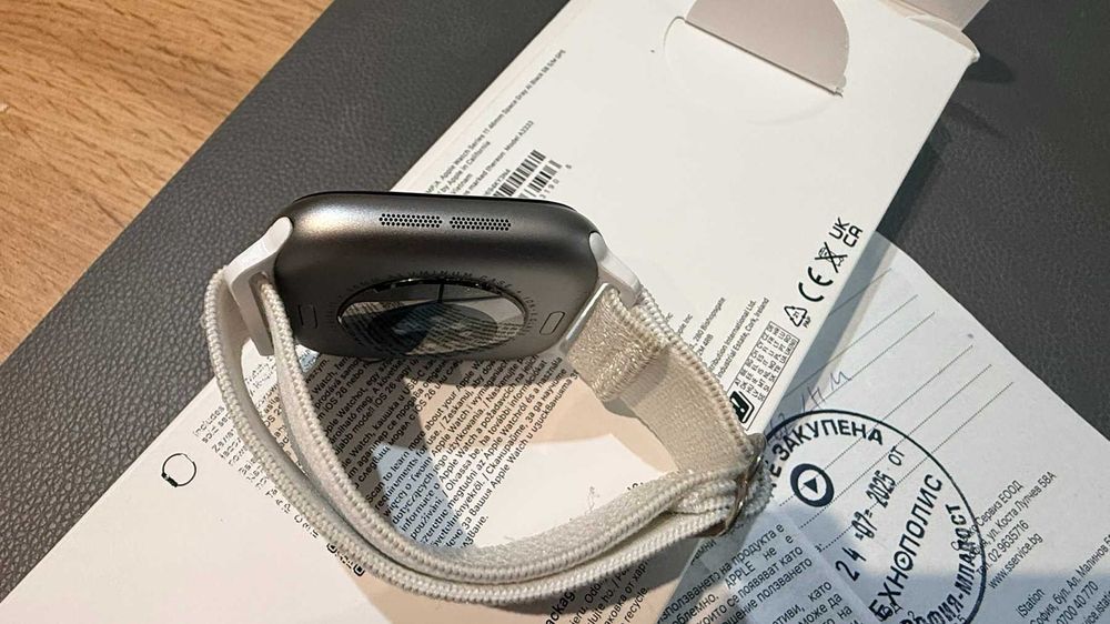 Apple Watch 11 GPS 46mm Space Gray AI Black в гаранция! 99% батерия