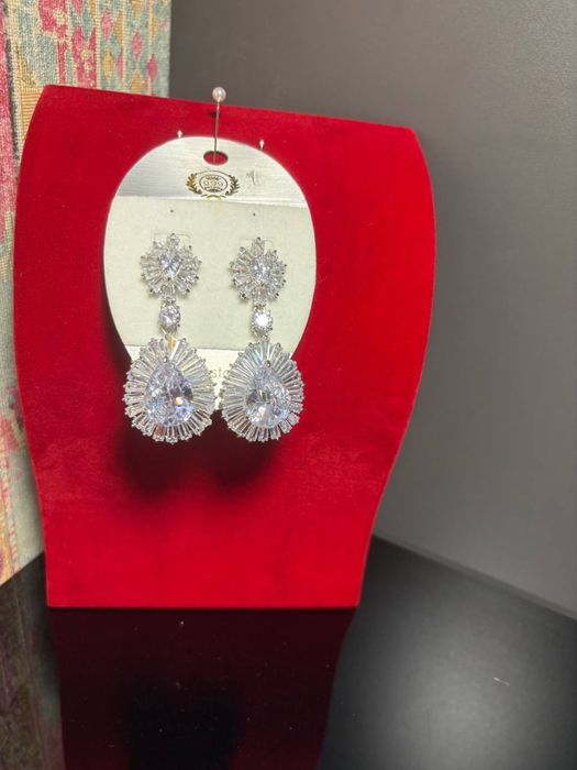 Серьги хрустальные