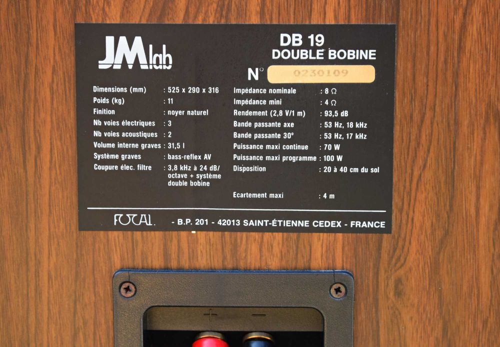 Boxe Focal JMLab DB 19