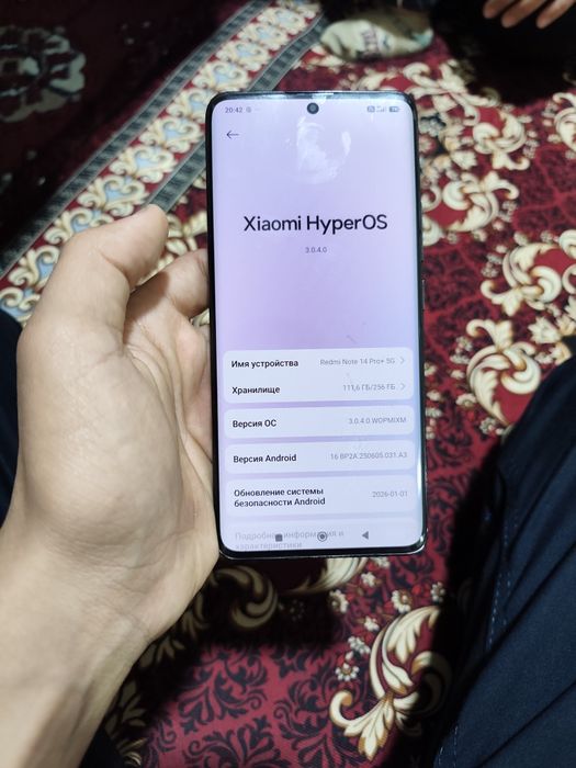 Redmi note 14 pro pulus 5g toza