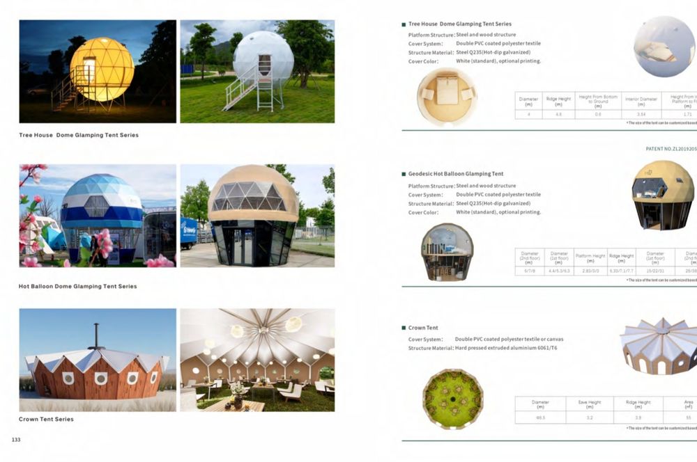 Corturi Glamping / Domuri Geodezice / Tente Premium