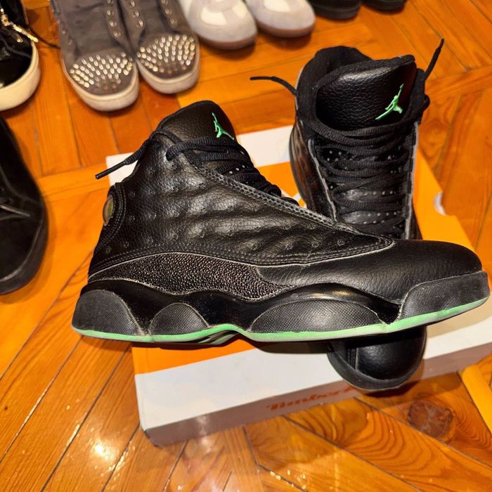 Air Jordan 13 Retro (Black Cat/Green)