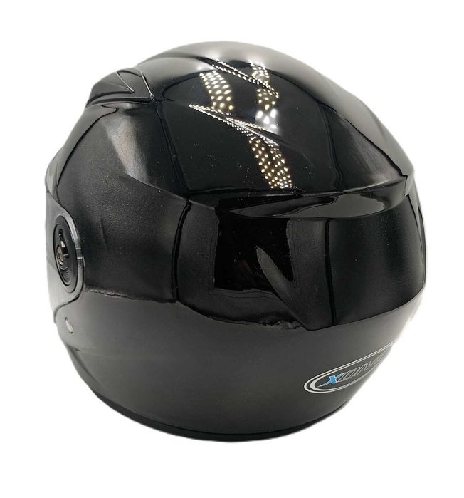 Отворена каска за скутер черен гланц 02021