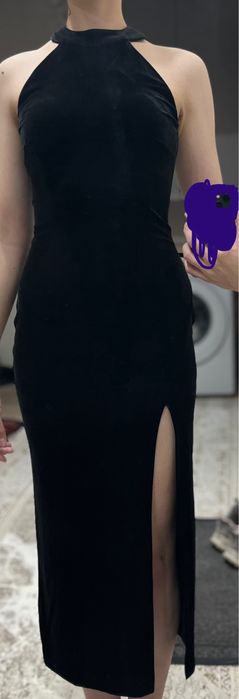 Бархатное платье на вечер