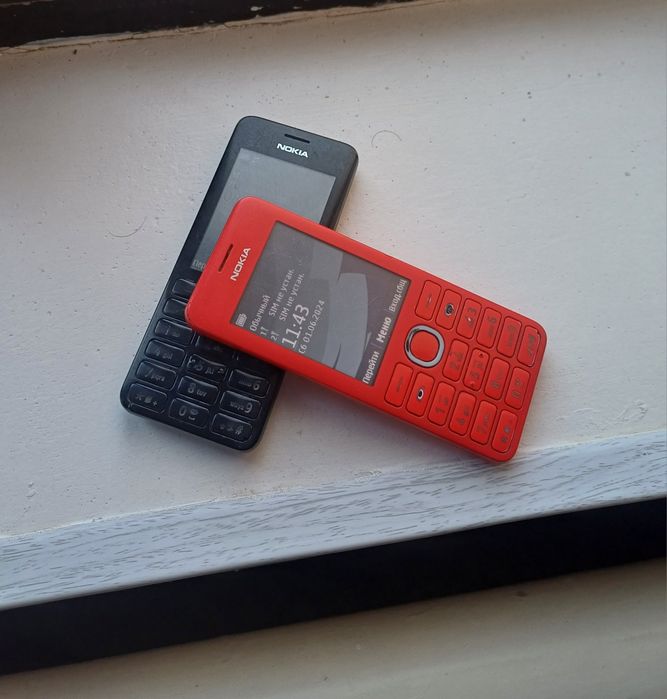 Nokia 206 состояние идеальное 2шт сатилады