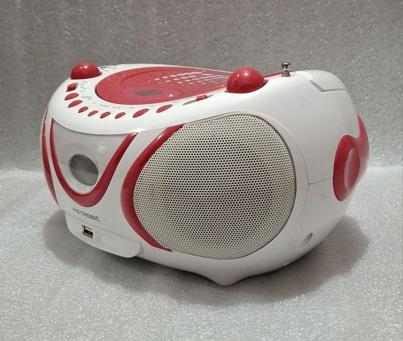 Radiocasetofon portabil cu CD și USB MP3 Metronic Boombox