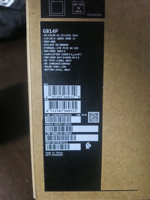 Asus ROG Strix G814 sigilat