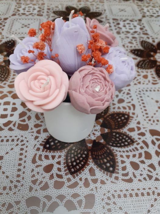 Aranjamente set din ceara de soia handmade