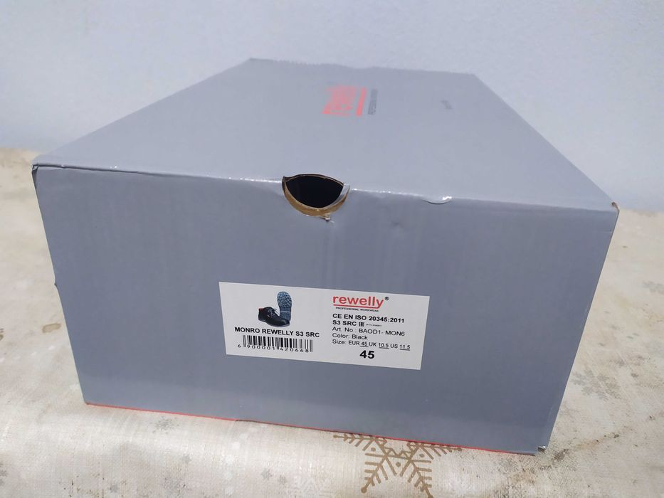Работни обувки - Safety shoes - Rewelly Monro S3 SRC - 46