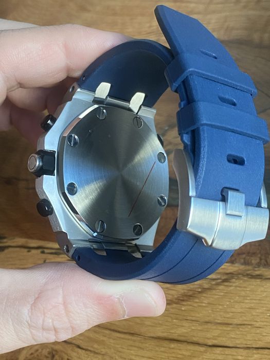 Seiko Mod Watch VK64 Quartz Blue Sport Dial