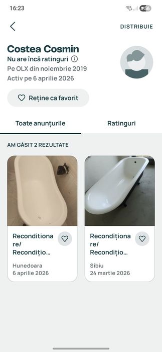 Reconditionare cada!