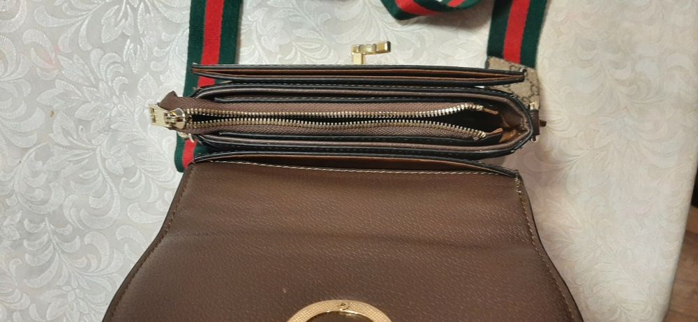 Сумка женская, кожаная