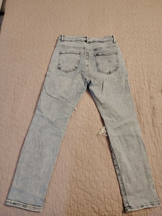 Дамски дънки висока талия