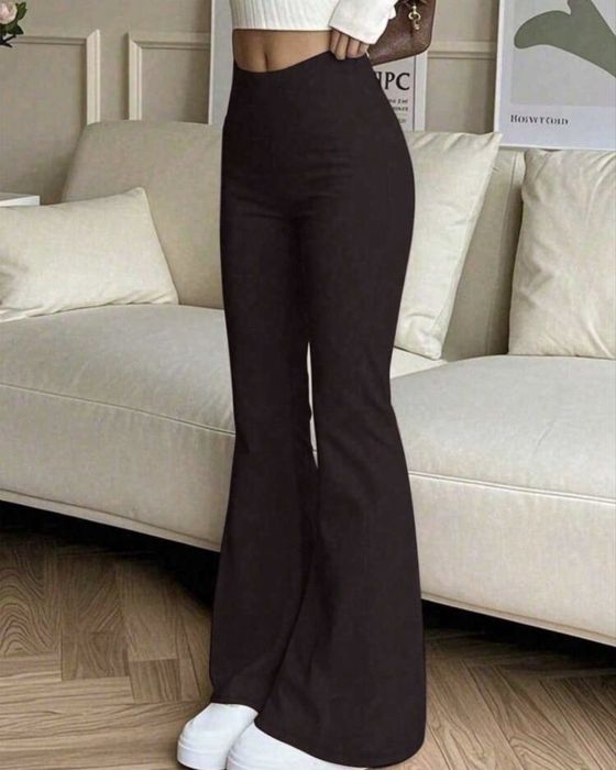 Кафяв йога клин (широки крачоли)