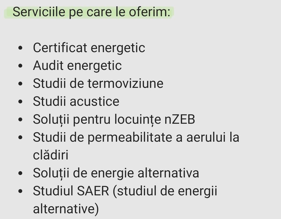 Certificat energetic, audit energetic si altele  rapid!!!