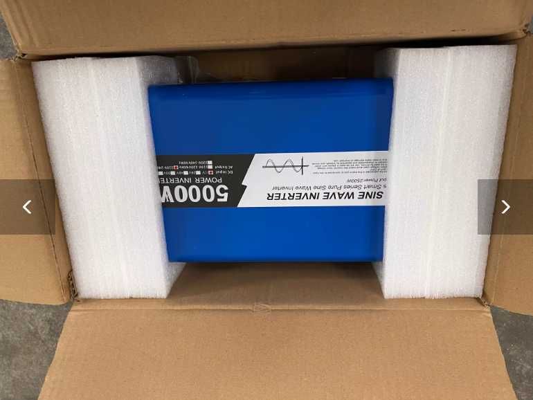 Инвертор чиста синусоида с LCD екран 5000W DC 12/24v към AC220v-50Hz