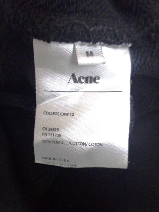 Tricou ACNE negru bumbac marimea M