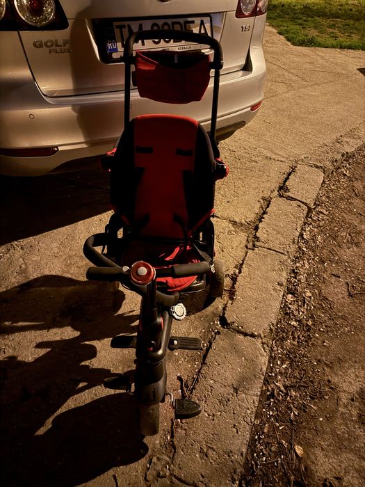 Tricicleta bicicleta pentru copii SmartTrike Rosu 6 in 1 ultrapliabila