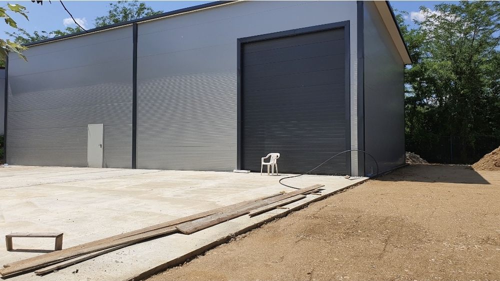 Vand hala metalica urgent 10x20 structura metalica este completa