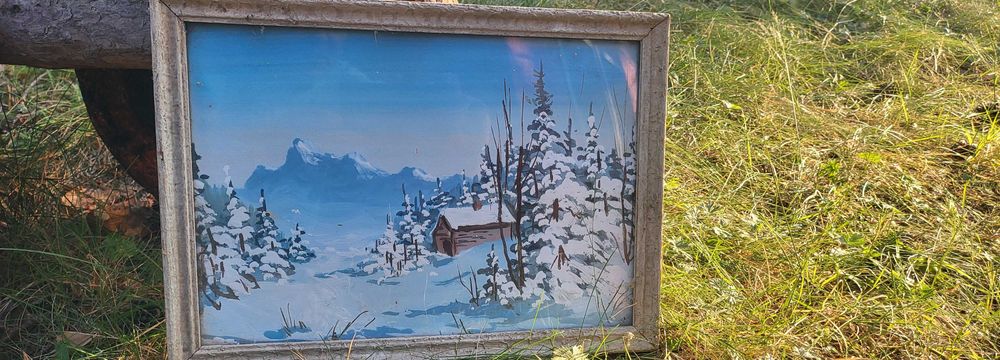 Рисувани карти в дървени рамки