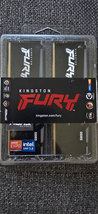 Ram Memorie Kingston FURY Beast RGB Kit 32GB DDR5 5600 Cl36