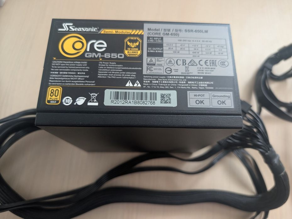 Sursa Seasonic Core GM-650 80+Gold