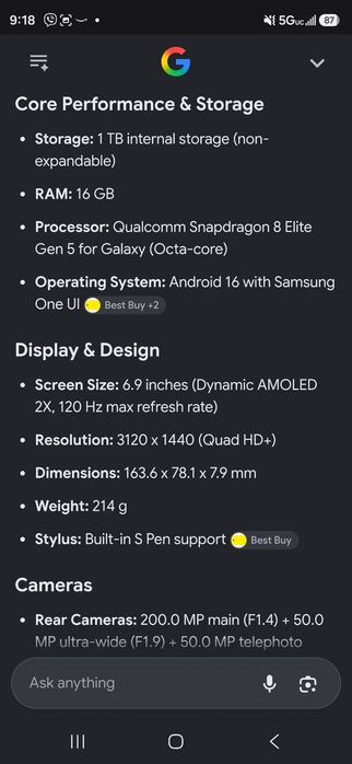 Samsung Galaxy S 26 Ultra 1 Tb