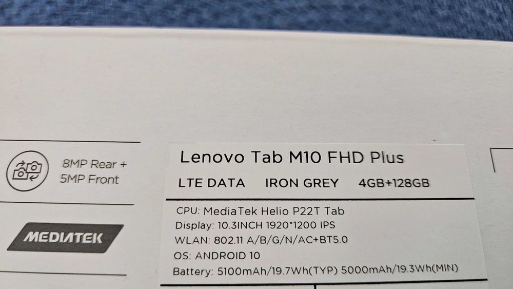 Нов Таблет Lenovo Tab M10 FHD plus