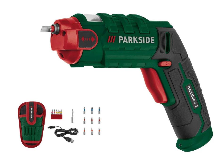 Parkside Rapidfire 2.2, 4V акумулаторна отвертка,с комплект битове