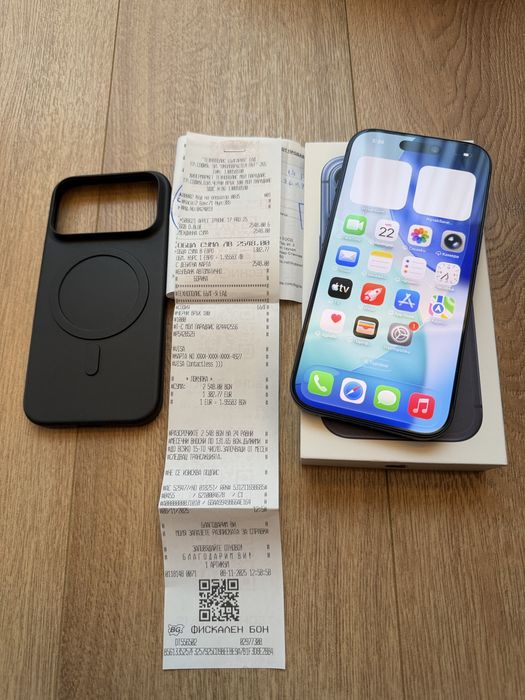 Като НОВ! Iphone 17 PRO 256gb Blue Titanium / НОВ!