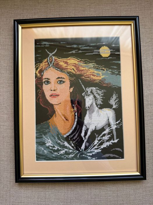 Goblen inramat cusut manual