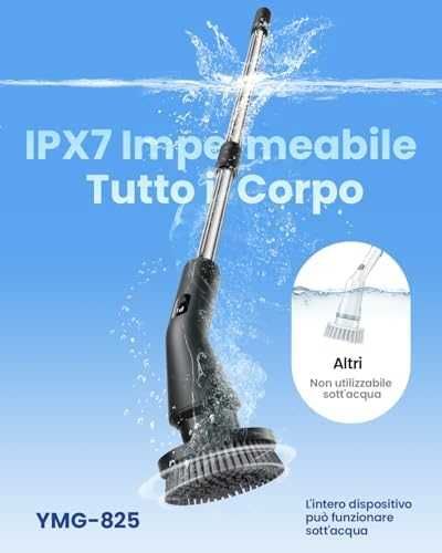 Leebein електрическа почистваща четка 2025 с 7 накрайника