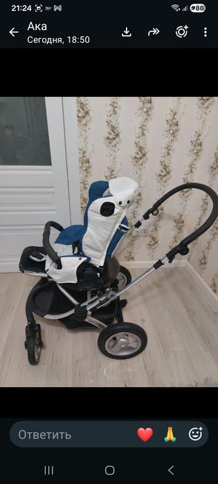 Продам коляску +детское кресло 2 в 1
