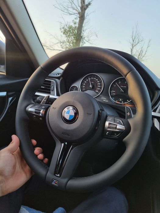 Volan BMW F30, F10, X1, X2, X3, X5, X6,  M pack, noi, din piele 100%