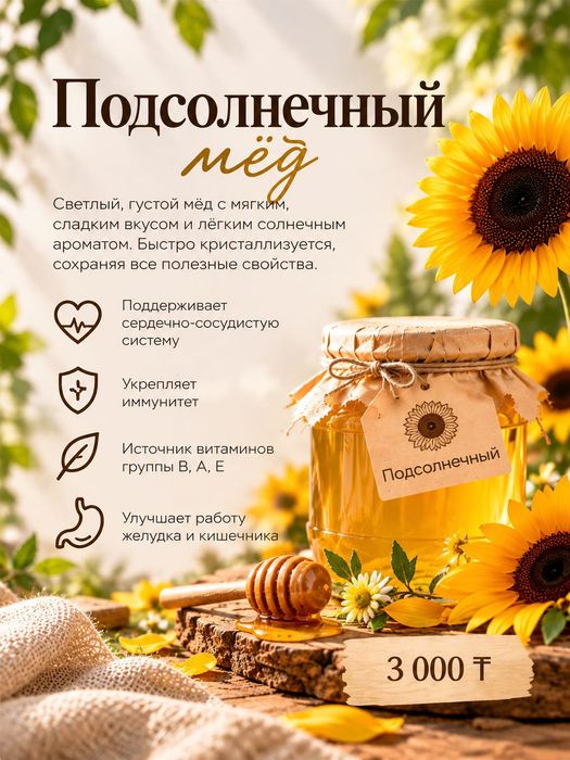 Мед натуральный со своей пасеки , бал