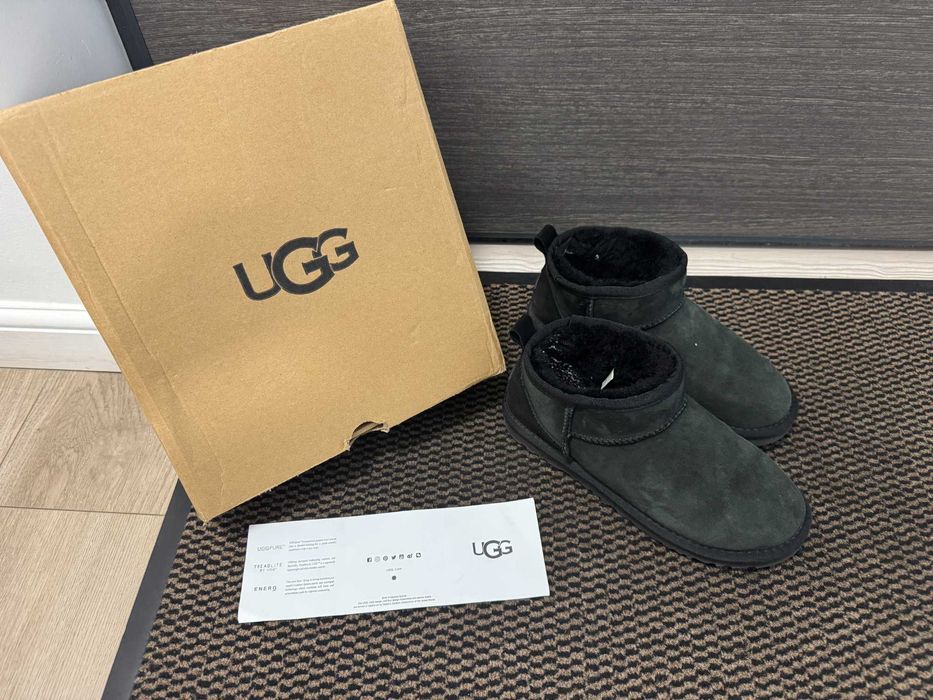 UGG Classic Ultra Mini Black / Negru Mărimea 38 - 24 CM -