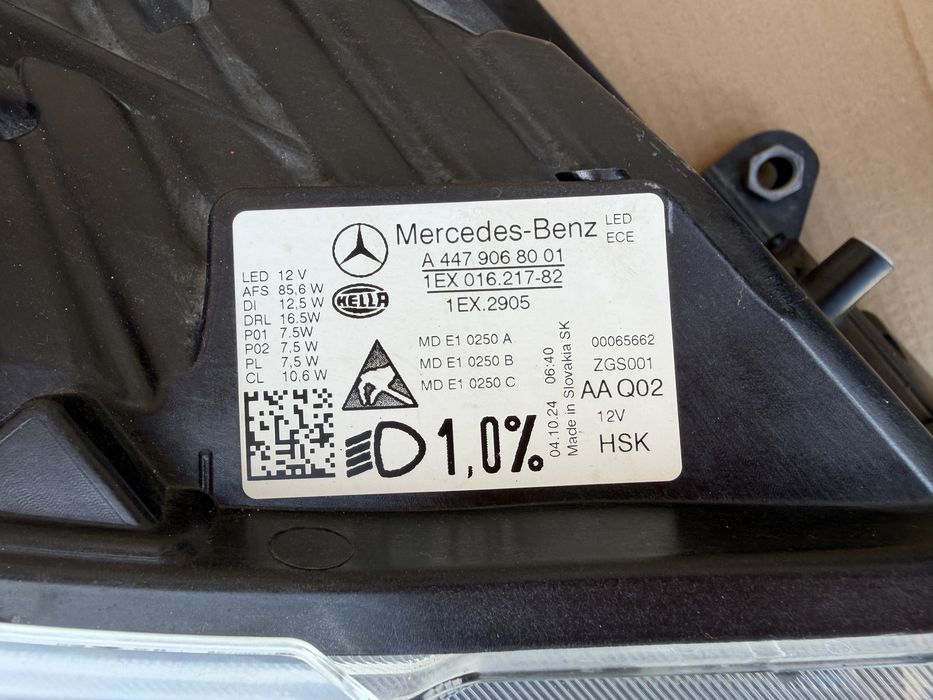 Faruri Multibeam Led Mercedes Vito / V Class W447 Facelift 2024-2026